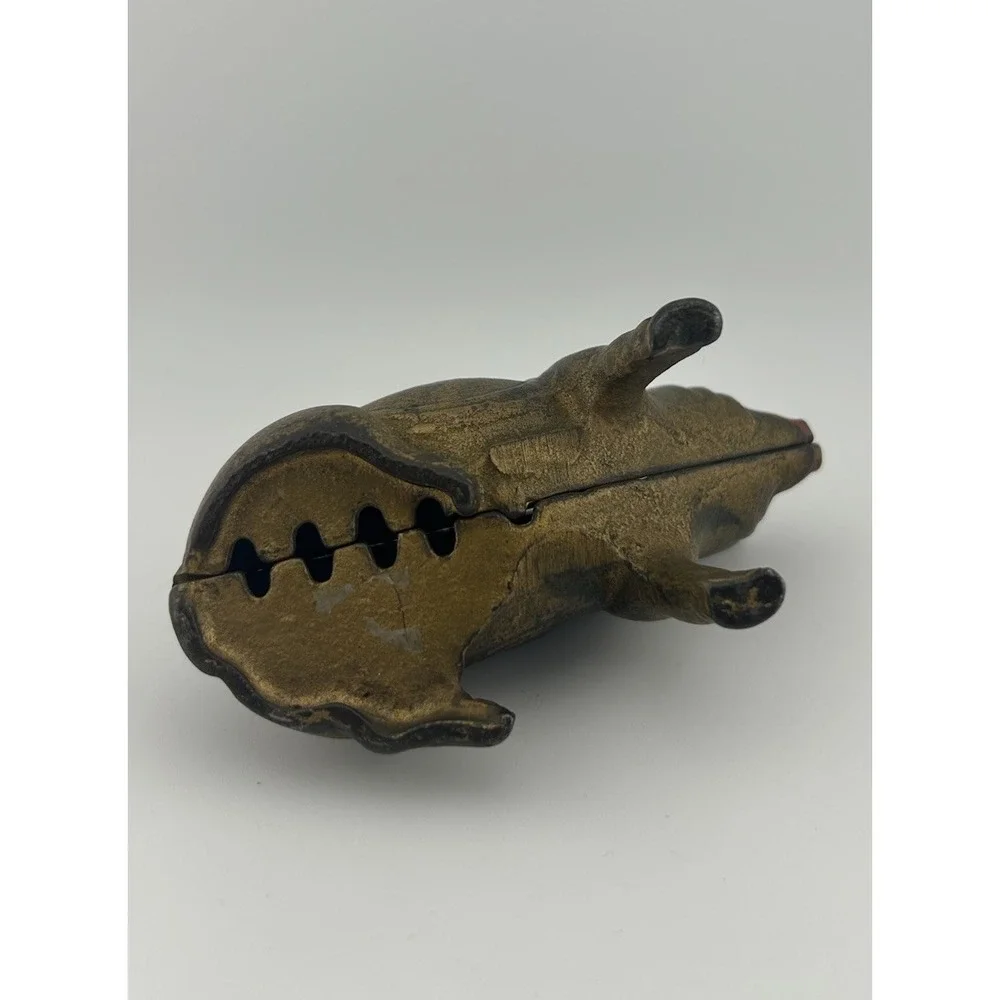Vintage Cast‎ Iron Pig Piggy Bank